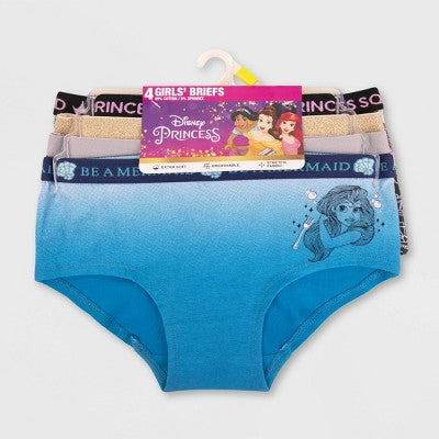 Girls' Disney Princess 4pk Underwear - 10
