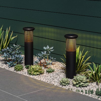 1ct Twilight Mesh Bollard Stake Light - Room Essentials
