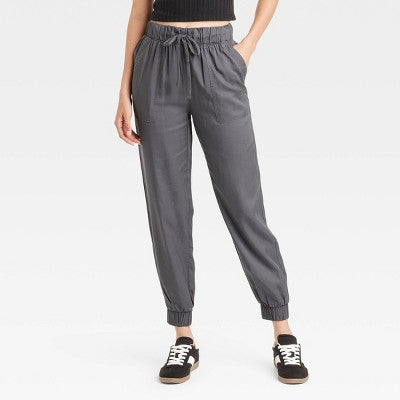 Women's High-Rise Joggers Gray XS