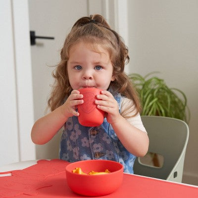 Lalo PAW Patrol 3pc Toddler Mealtime Set Silicone Plate, Bowl, and Cup - Skye