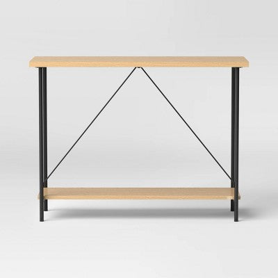 Wood and Metal Console Table Natural - Room Essentials (LOCAL PICKUP ONLY)