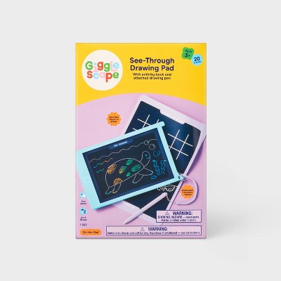 See Through Drawing Pad - Mint - Gigglescape: ABS Material, Enhances Fine Motor Skills, Doodle Mats & Boards
