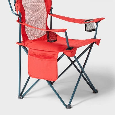Canopy Folding Mesh Chair Red - All in Motion (LOCAL PICKUP ONLY)