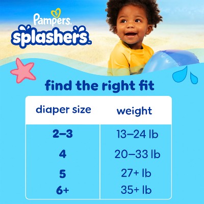 Splashers Pampers Swim Diapers Jumbo Pack - Size 6+ - 15ct