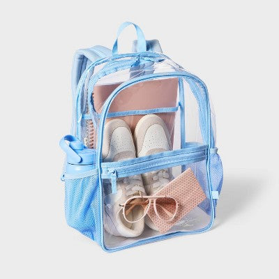 16.25" Clear Backpack - All In Motion Light Blue