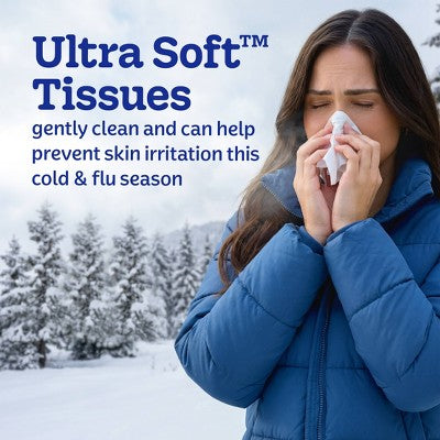 Kleenex Ultra Soft 3-Ply Fall Pack Facial Tissue - 60ct/4pk