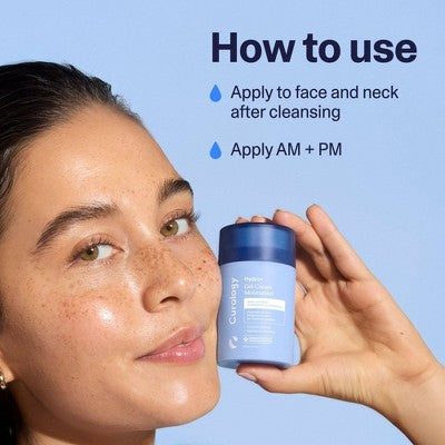 Curology Hydro+ Gel Cream Moisturizer - 1.7 fl oz: Fragrance-Free, Paraben & Sulfate-Free Daily Facial Cream