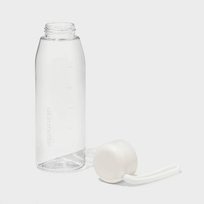 24fl oz Plastic Bottle White - All In Motion