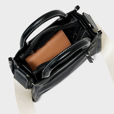Mini Tote Crossbody Bag - Wild Fable Black