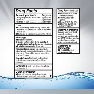 Refresh Optive Advanced Eye Drops - 10ml