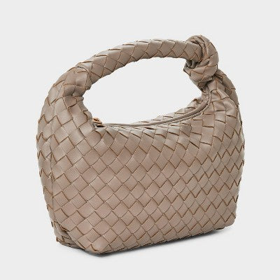 Mini Woven Clutch Bag - A New Day Brown