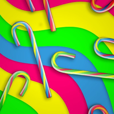 SweeTARTS Holiday Candy Canes - 5.3oz