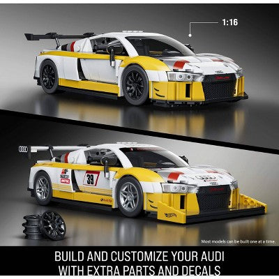 Mattel Brick Shop Hot Wheels '15 Audi R8 LMS Building Toy Kit 820pc