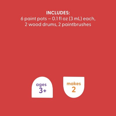 2ct Lunar New Year Craft Spin Drum Painting Activity Kit - Mondo Llama