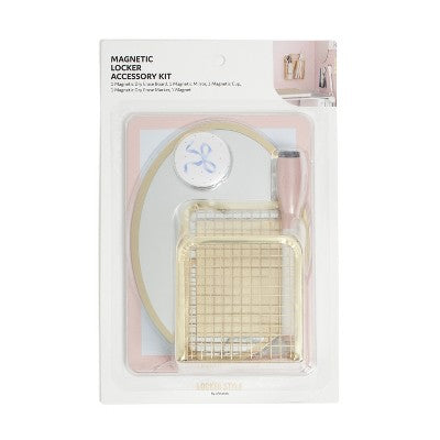 U Brands 5ct Magnetic Locker Accessory Kit Charming Coquette