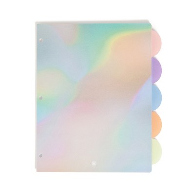 U Brands 5 Tab Poly Dividers Lucent Dreams