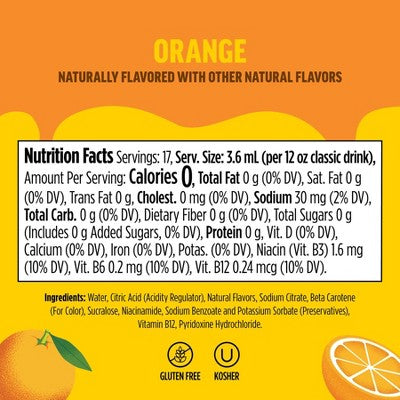 Ninja Thirsti FRUITI CHILL Orange Flavored Water Drops