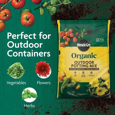 Miracle-Gro Organic Outdoor Mix 3lbs Potting Soil