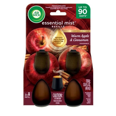Air Wick Essential Mist Refill Aromatherapy Diffusers - Apple & Cinnamon - 2ct