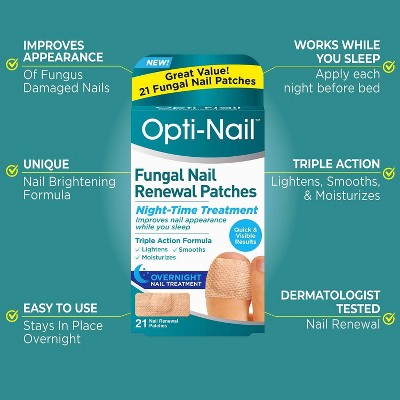 Opti-Nail Renewal Antifungal Treatment Patches - Tolnaftate - 21ct