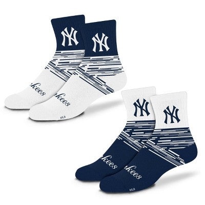MLB New York Yankees Youth Quarter Socks - 2pk