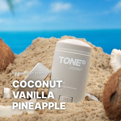TONE Solid Deodorant - Coconut - Aluminum-Free 2.7oz