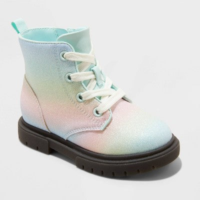 Toddler Girls' Amaya Lace-Up Combat Boots - Cat & Jack 8T
