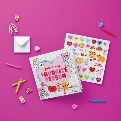 Valentine's Craft Favorite Person Keepsake Book Coloring Kit - Mondo Llama