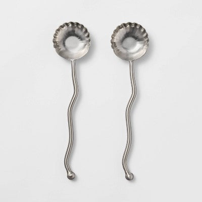 2pc Metal Serving Spoons - Threshold designed with Studio McGee