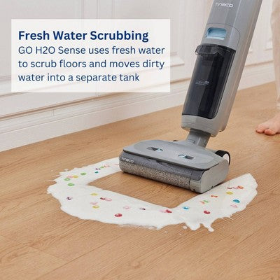 Tineco GO H2O SENSE Cordless Floor Washer with Mess Detection-Titanium Powder Blue: Multipurpose, Hardwood, Hard Floor, 2 Speeds, 0.6L Water Tank