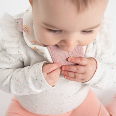 BooginHead 2pk Teether Bib - Rainbow