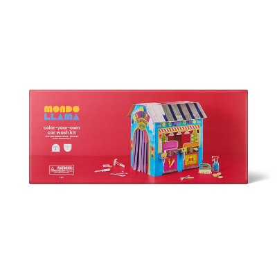 Color-Your-Own Car Wash Garage Fort - Mondo Llama (LOCAL PICKUP ONLY)