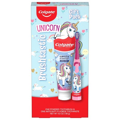 Colgate Kids' Unicorn Toothbrush & Toothpaste Gift Set - 2ct EXP 09/2026