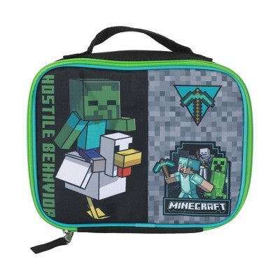 Minecraft 16" Backpack 5pc Set with Headphones - Black
