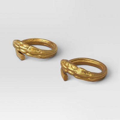 2pk Metal Napkin Rings - Threshold
