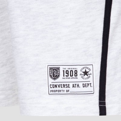 Converse Boys' French Terry Pull-On Shorts, Heather Gray 5