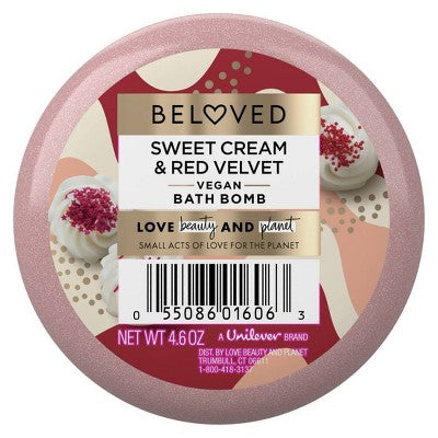 Beloved Sweet Cream & Red Velvet Bath Bomb - 5oz