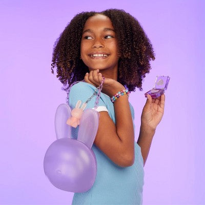 Mini Glam Purse with Cosmetic Bunny - Berry