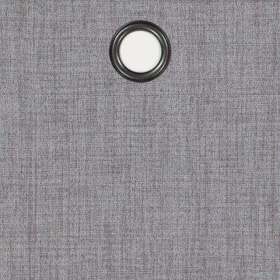 52"x84" Eclipse Blackout Rowland Window Curtain Panel Light Gray: Noise Reduction, Grommet Top, Indoor Use
