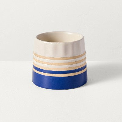 2 Wick Medium Ceramic Seasonal Eucalyptus and Santal Jar Candle 12oz - Hearth & Hand with Magnolia