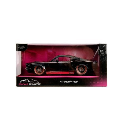 Pink Slips 1967 Shelby GT-500 Black Diecast Vehicle - 1:24 Scale