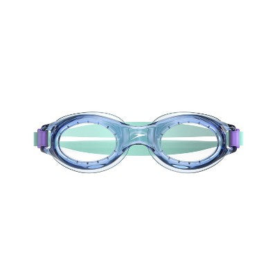 Speedo Adult Boomerang Swim Goggles - Blue/Clear: Latex-Free, Anti-Fog, Adjustable Strap