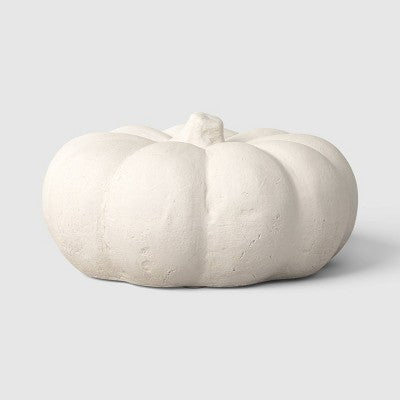 4.75" Rustic Ceramic Fall Pumpkin Round - Threshold