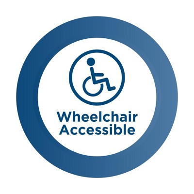 COSCO 38.5" Square Fold-in-Half Card Table with Handle, Wheelchair Accessible, Black (LOCAL PICKUP ONLY)