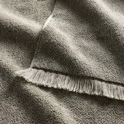 Organic Texture Bath Towel Olive - Casaluna