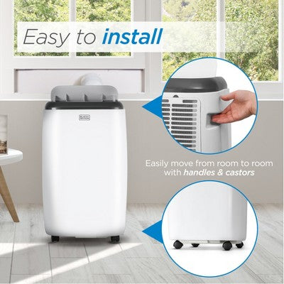BLACK+DECKER 5,000 BTU (SACC/CEC) Portable Air Conditioner with Remote Control, BPP05WTB, White (LOCAL PICKUP ONLY)