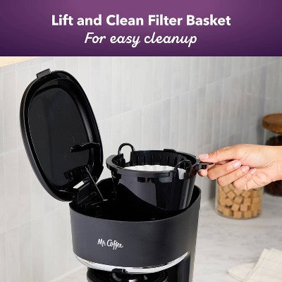 Mr. Coffee 12-Cup Switch Coffee Maker Black: Electric Drip Coffee Machine, 60 oz Capacity, Dishwasher-Safe Parts