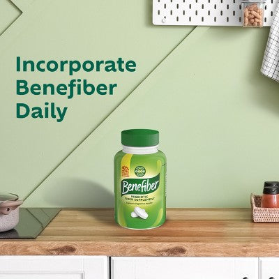 Benefiber Prebiotic GLP-1 Friendly Fiber Supplement Caplets - 84ct