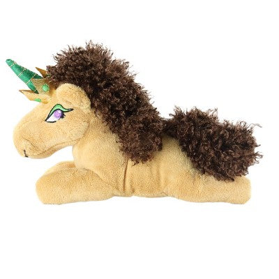 Animal Adventure 4.5'' Afro Unicorn Laying Unicorns Plush Tan