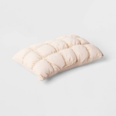 Lumbar Puffy Bread Pillow Pearl - Room Essentials